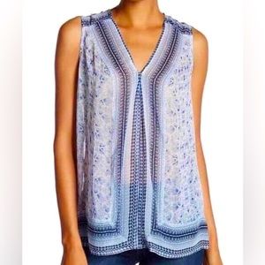 NWT Lucky Brand printed border tank—Size medium